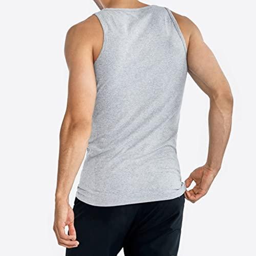 4er Pack Herren Classic Unterhemden | Männer Baumwolle Achselhemd Tank Top - Palleon