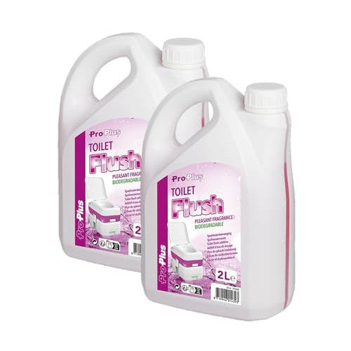 Multibros Campingtoiletten Sanitärzusatz Toilettenflüssigkeit Fäkalientankzusatz Chemietoilette Set 2X 2 Liter - Palleon