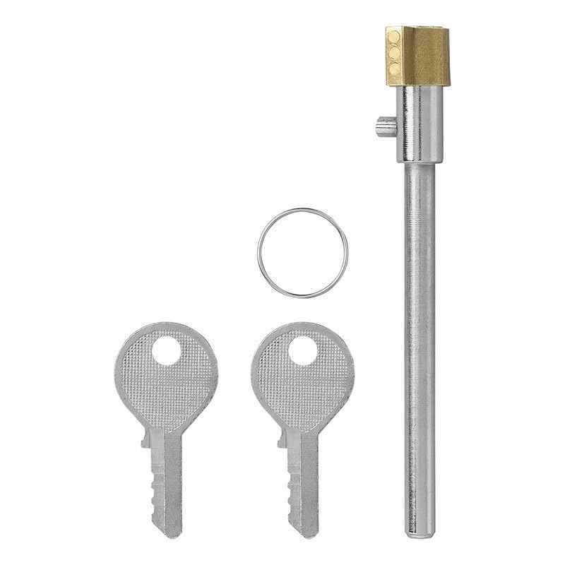 Steckschloss für AL-KO AKS1300 – Diebstahlsicherung für Anhänger • Robustes Messing-Schloss Ø11,5 x 97,5 mm • inkl. 2 Schlüssel • Kupplungssicherung für AL-KO Anhängerkupplung