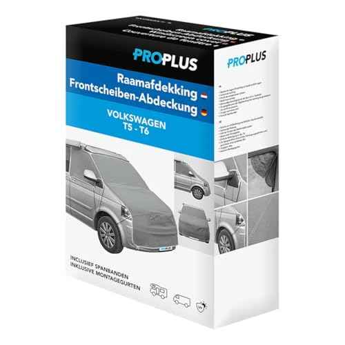 Frontscheiben Abdeckung kompatibel für Verschiedene Marken – Abdeckplane für Wohnwagen mit UV-Schutz 160 GSM Vliesstoff, Spiegelschlitzen & Spanngurten