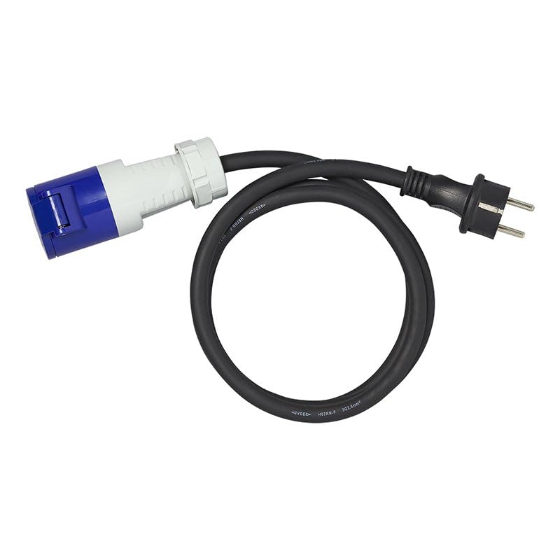 Adapterkabel 150cm 3x2,5mm² von Schuko Stecker nach CEE Wohnwagen Wohnmobil