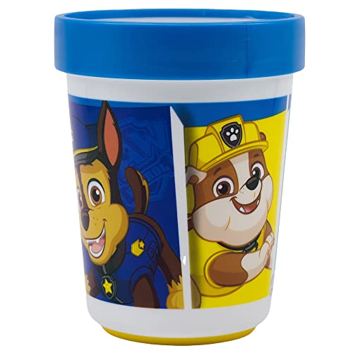 rutschfeste Paw Patrol Becher für Kinder - 2er Set Trinkbecher aus BPA-freiem Kunststoff - 260 ml Fassungsvermögen