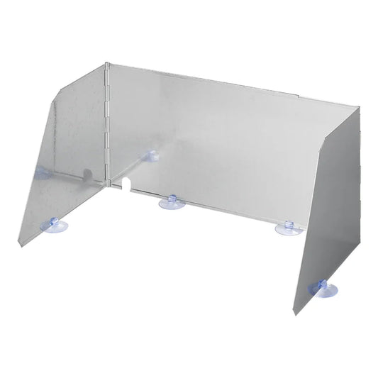 Windschutz Gaskocher Grills L 38/73 x T 27 x H 24 cm Spritzschutz mit Tasche für Gaskocher Breite 38,5-73cm, Optimaler Campingkocher Spritzschutz für Campingküche oder Küche Inkl. Tasche