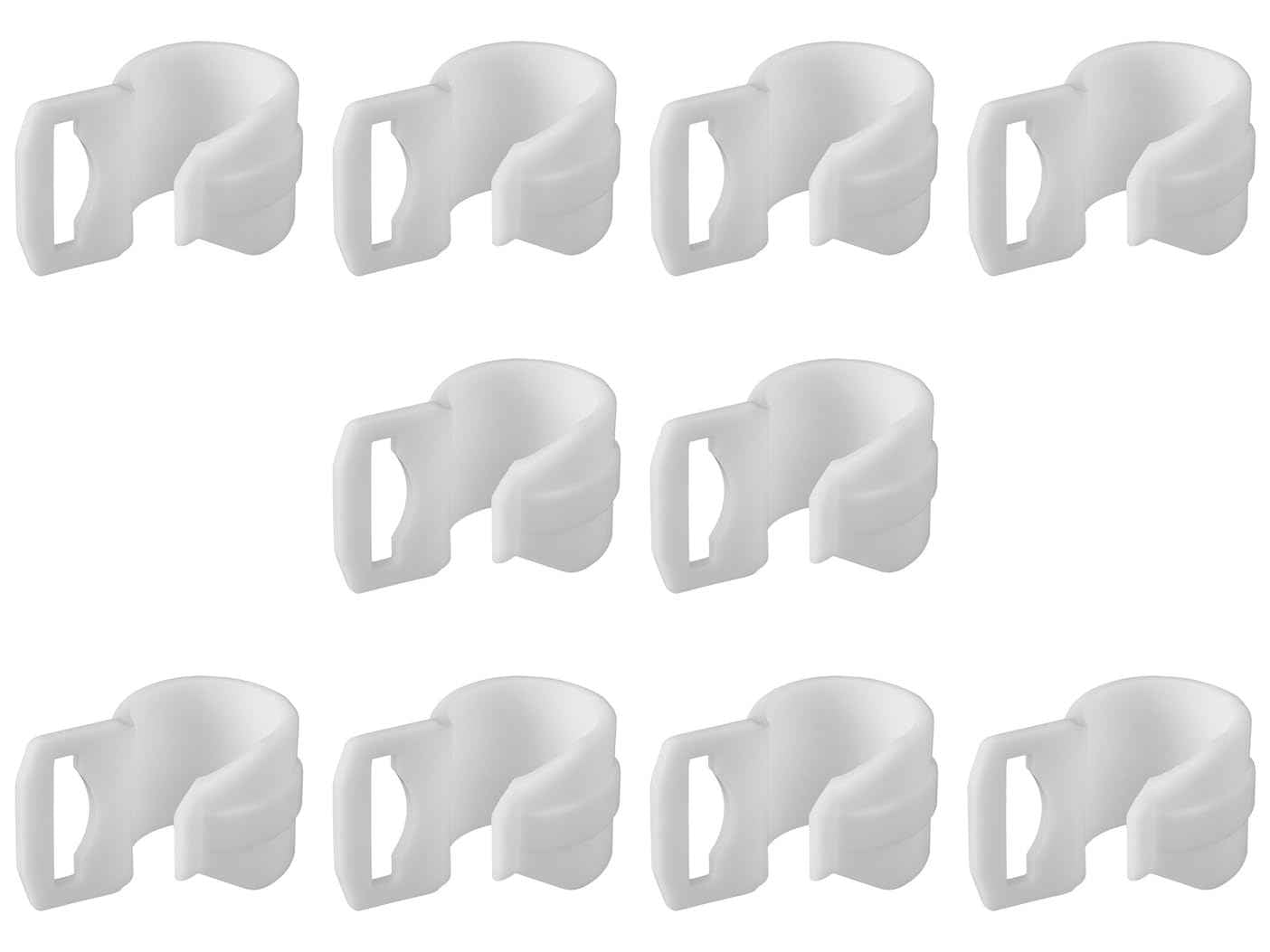 MultiBros 10 Stück Innenzelthaken 20-25mm mit Schlitz | Zeltclip Haken für Camping-Accessoires | Robust | Ideal für Zeltlampen, Kleidung & Zubehör