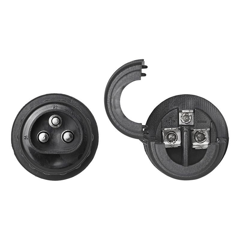 Stecker 3-polig PVC AHK-Stecker 12V / 24V Fahrzeuge Anhängerstecker - Palleon