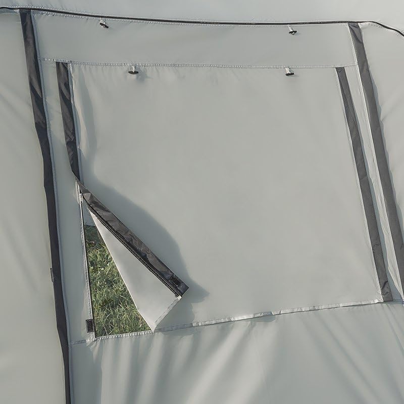Multibros Pavillon aufblasbar 365x365 cm – 300D PU-Beschichtung – Air Shelter inkl. Pumpe, Heringe, Seile & Tragetasche – mit Seitenwänden mit Fenster oder Fliegengitter