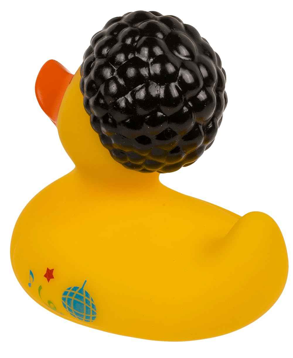 Palleon Quietscheente 10 cm – Witzige Badeente in verschiedenen Motiven (Happy Birthday, Fußball, Cowboy, Hochzeit) – Lustiges Geschenk & Deko – Quietschende Gummiente für Kinder & Erwachsene