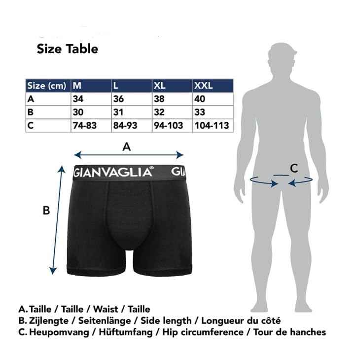 Palleon Herren Boxershorts 7er Pack – Baumwoll Unterhosen für jeden Wochentag | Monday–Sunday | Atmungsaktiv & Elastisch | Männer Boxer Shorts
