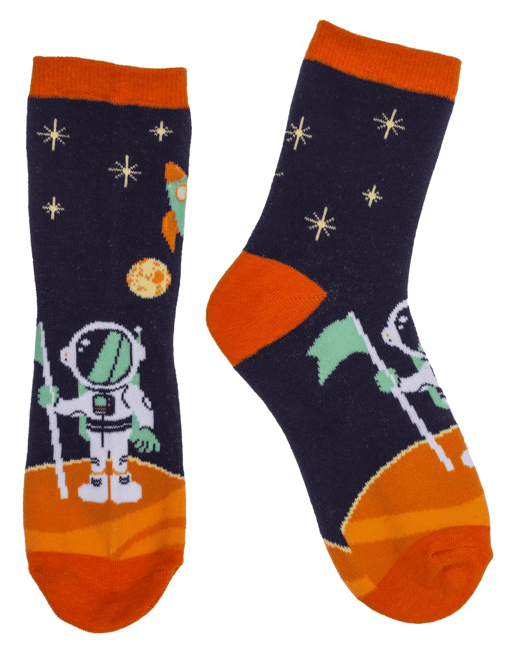 Palleon 4er Pack Magische Kindersocken | Zaubersocken mit Space-, Monster-, Fußball-, Einhorn- & Capybara-Motiven | Größe 22–34 | weich & atmungsaktiv | Geschenkidee für Kinder
