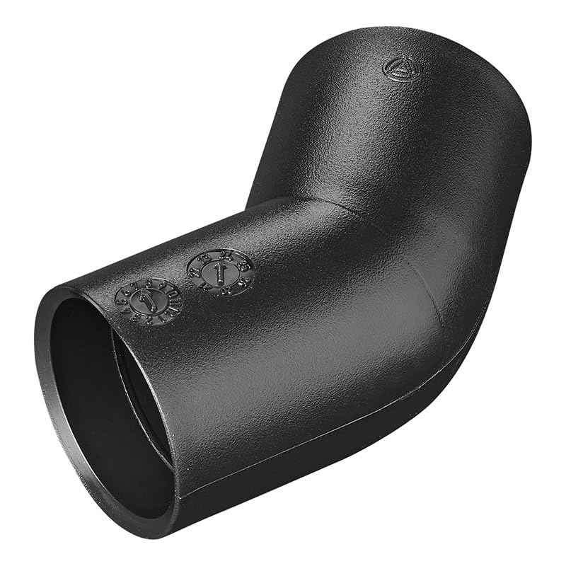 Multibros 45° Abwasser-Rohr Winkel Ø28 mm – PE Kunststoff – steckbar ohne Kleben/Löten – 100% dicht – für Wohnwagen, Wohnmobil, Boot – schlag- & stoßfest – temperaturbeständig