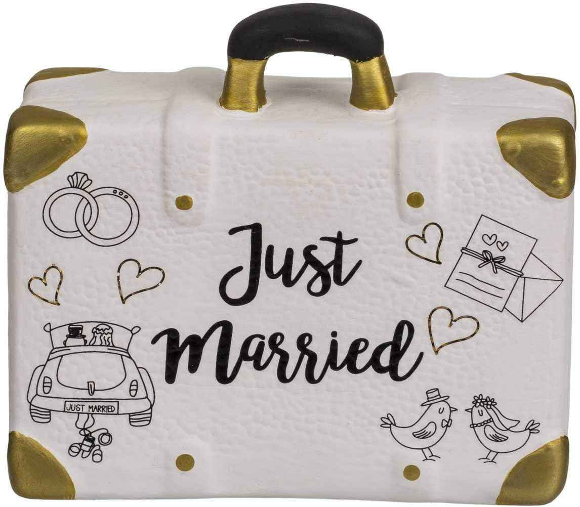 OOTB 719206 Spardose, Reisekoffer, Just Married