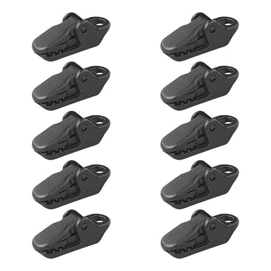 MultiBros Zeltteppichclips - Set von 10 Stück | Robuste Teppich- und Planenhalter | Perfekt für Zeltteppiche, Bodenplanen & Abdeckplanen | Verschleiß- & Stoßfestes POM Material | Sicherer Halt