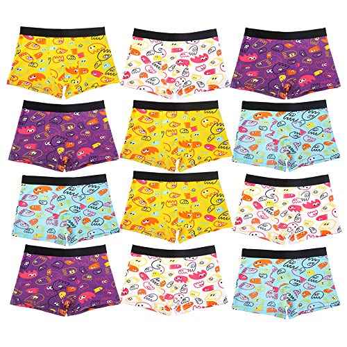 Pesail Jungen Boxershorts Unterwäsche Jungen Baumwolle Kinder Unterhosen Slips Jungs Boxers Unterwäsche 4-6-8-12er - Gr.92-104,110-122,128-134,140-146