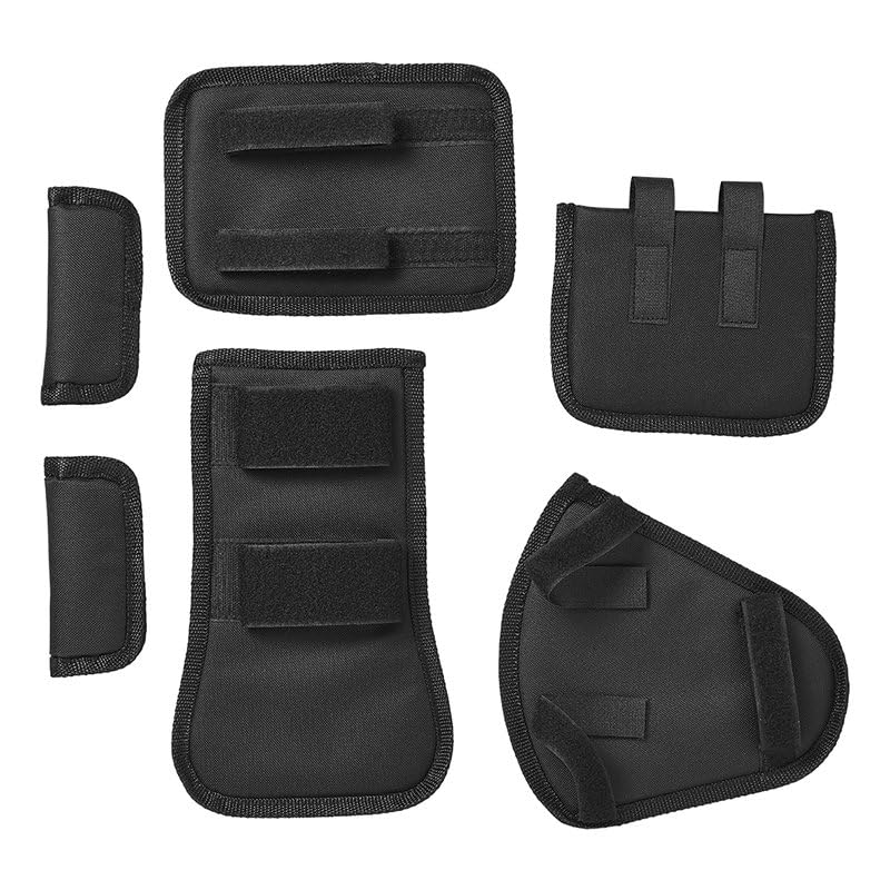 Multibros Fahrradschutz-Set 7-teilig für Fahrradträger | Schutz für Felgen, Kette, Lenker, Pedale & Gabel | Universell für E-Bike, MTB, Rennrad & Citybike | Wasserabweisend mit Klett & Tasche