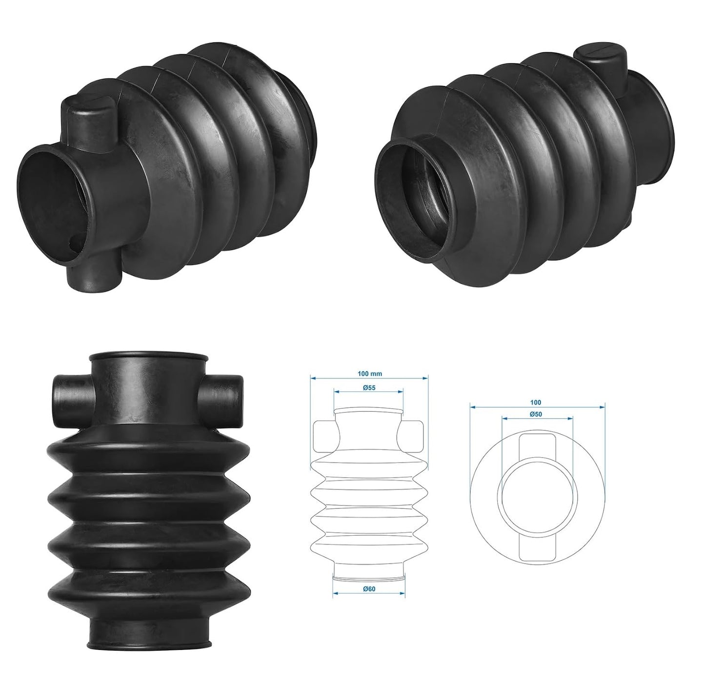 ProPlus Faltenbalg passend für Knott/Schlegl 55/60mm