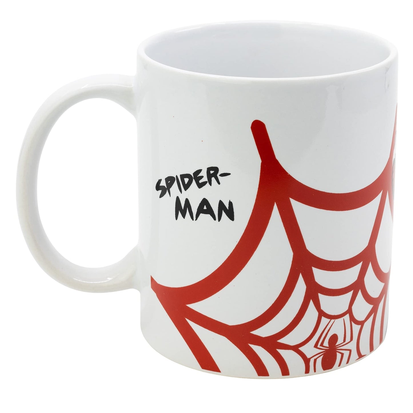 Stor KERAMIKTASSE 325 ML IN SPIDERMAN URBAN WEB GESCHENKBOX, Einfarbig
