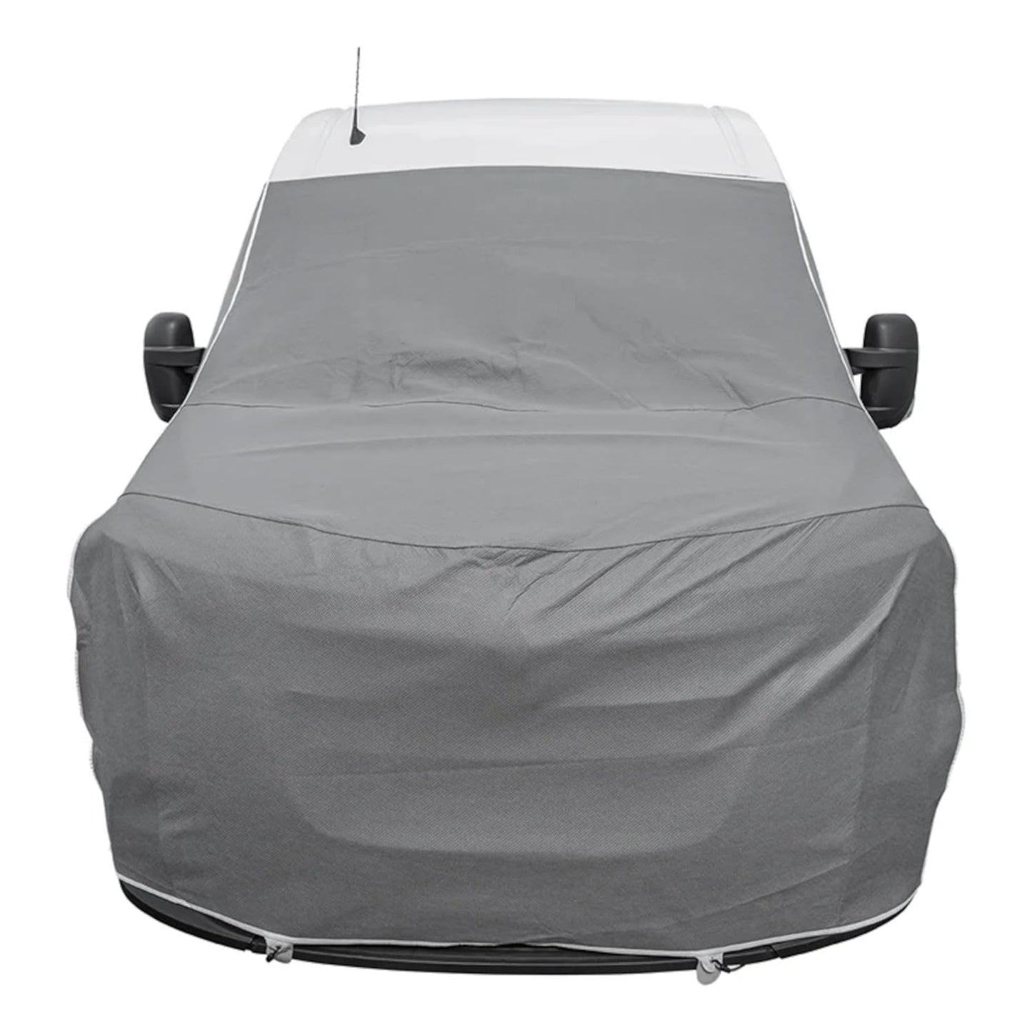 Frontscheiben Abdeckung kompatibel für Verschiedene Marken – Abdeckplane für Wohnwagen mit UV-Schutz 160 GSM Vliesstoff, Spiegelschlitzen & Spanngurten