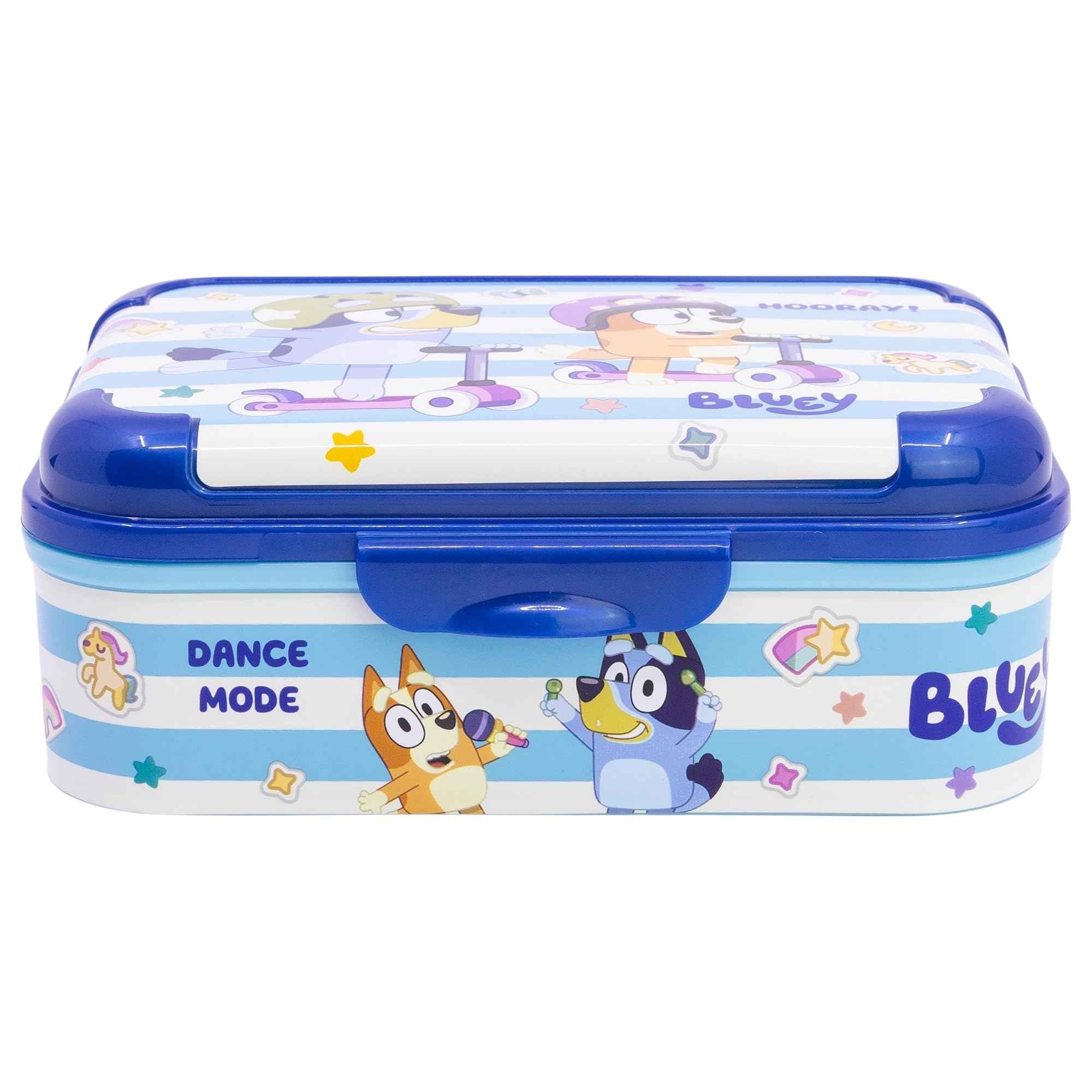 Stor Sandwichbox ASKER BLUEY – Brotdose Mit Coolen Bluey-Motiven – BPA-frei, Robust & Leicht Zu Reinigen – Ideal Für Schule, Park & Ausflüge – Offiziell Lizenziert Bluey Brotdose Für Kinder