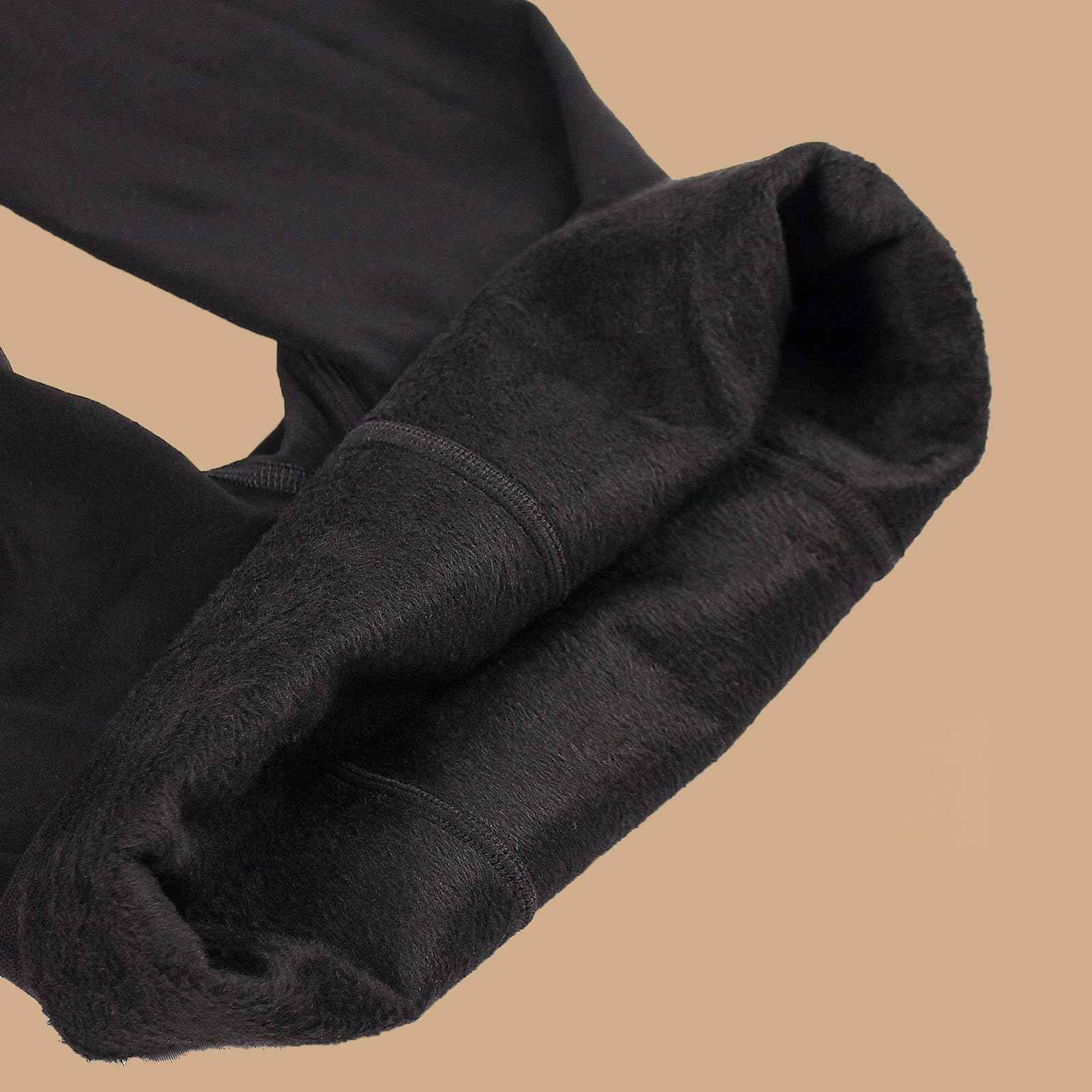 Palleon 2er Pack Thermo Fleece Strumpfhosen Damen Schwarz | Warme Winter Strumpfhosen in 2 Stärken | Blickdicht & Elastisch