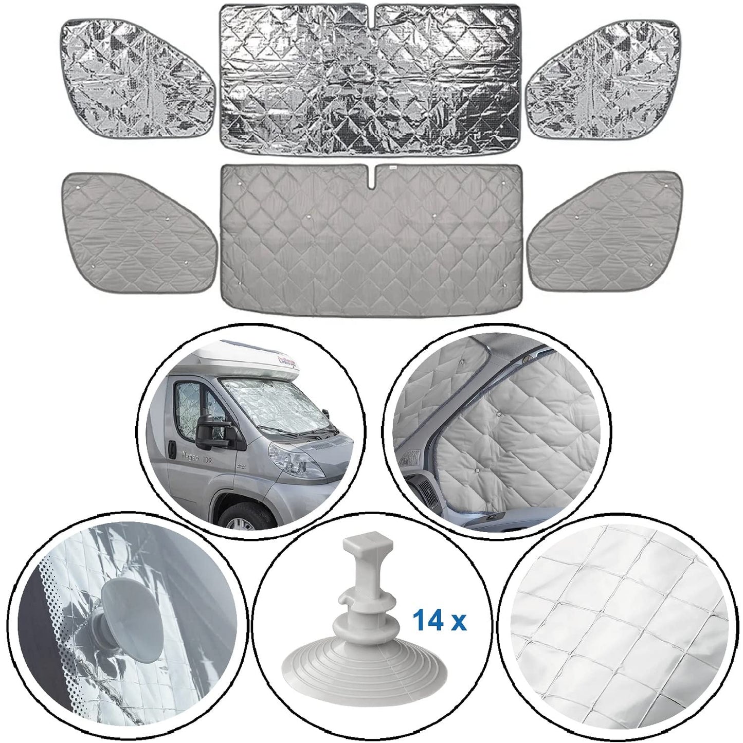 ProPlus Frontscheibenabdeckung FIAT Ducato X290 etc Wohnmobil Frontscheibe Abdeckung