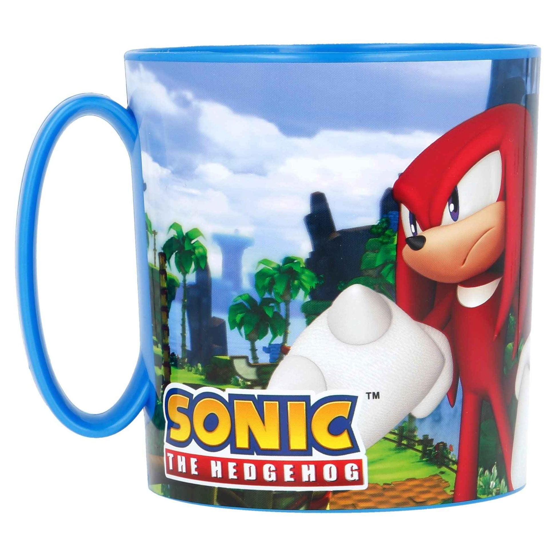 Stor 350 ml wiederverwendbarer, mikrowellengeeigneter Kunststoffbecher für Kinder - Sonic, 1 Stück (1er Pack), Bunt