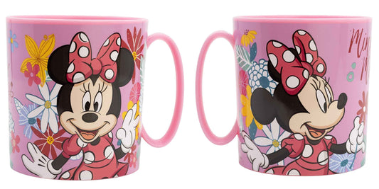 2er Set Minnie Trinkbecher Henkel-Tasse Kindertasse BPA frei 350 ml Mikrowellen geeignet