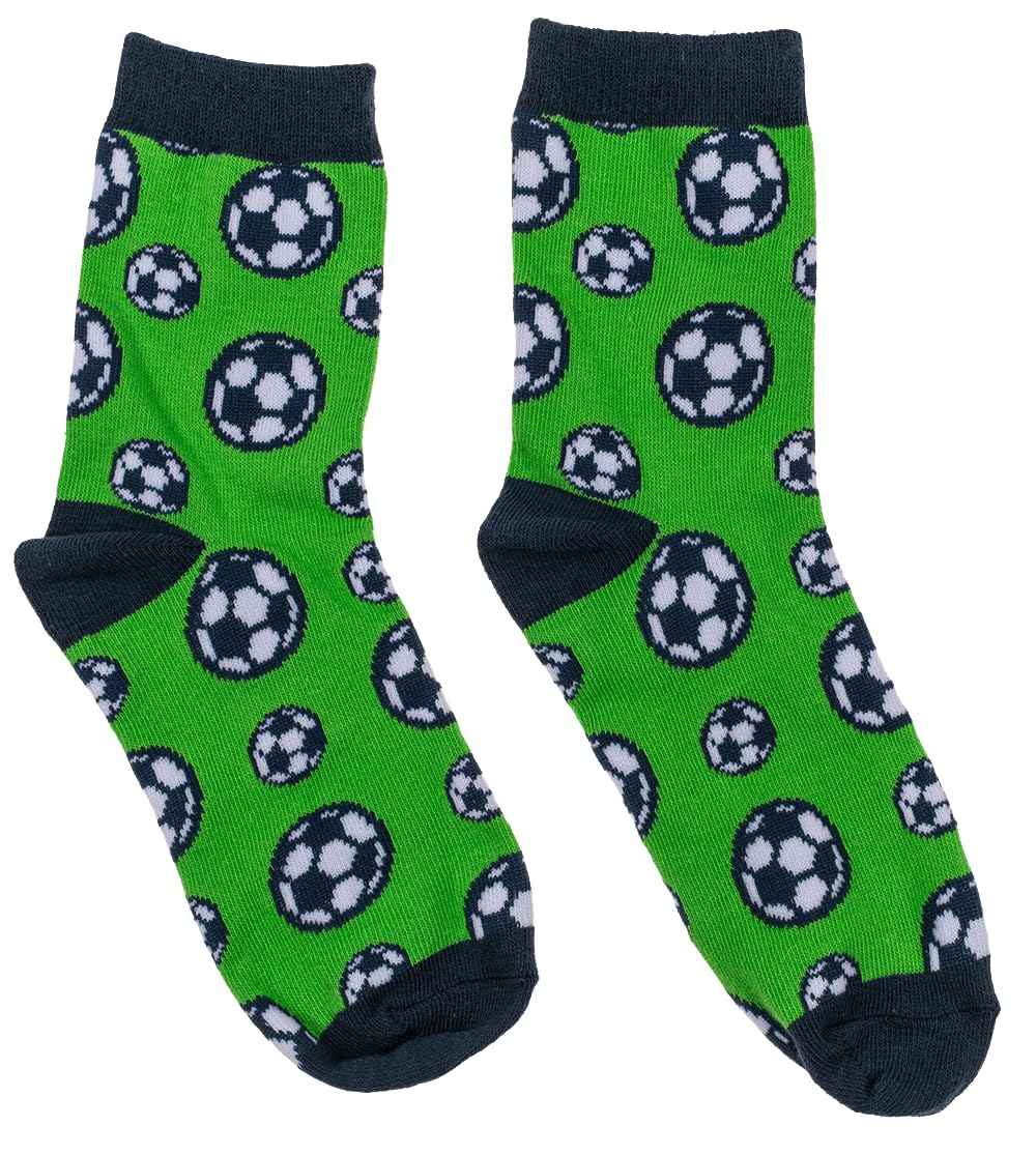 Palleon 4er Pack Magische Kindersocken | Zaubersocken mit Space-, Monster-, Fußball-, Einhorn- & Capybara-Motiven | Größe 22–34 | weich & atmungsaktiv | Geschenkidee für Kinder