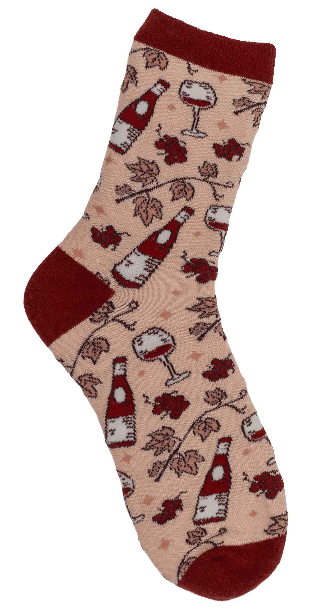 Palleon Wein Socken in Dose – 2 Paar lustige Weinsocken für Damen & Herren | Geschenkidee für Weinliebhaber | Baumwollsocken Einheitsgröße 36–42 in Metall-Dose