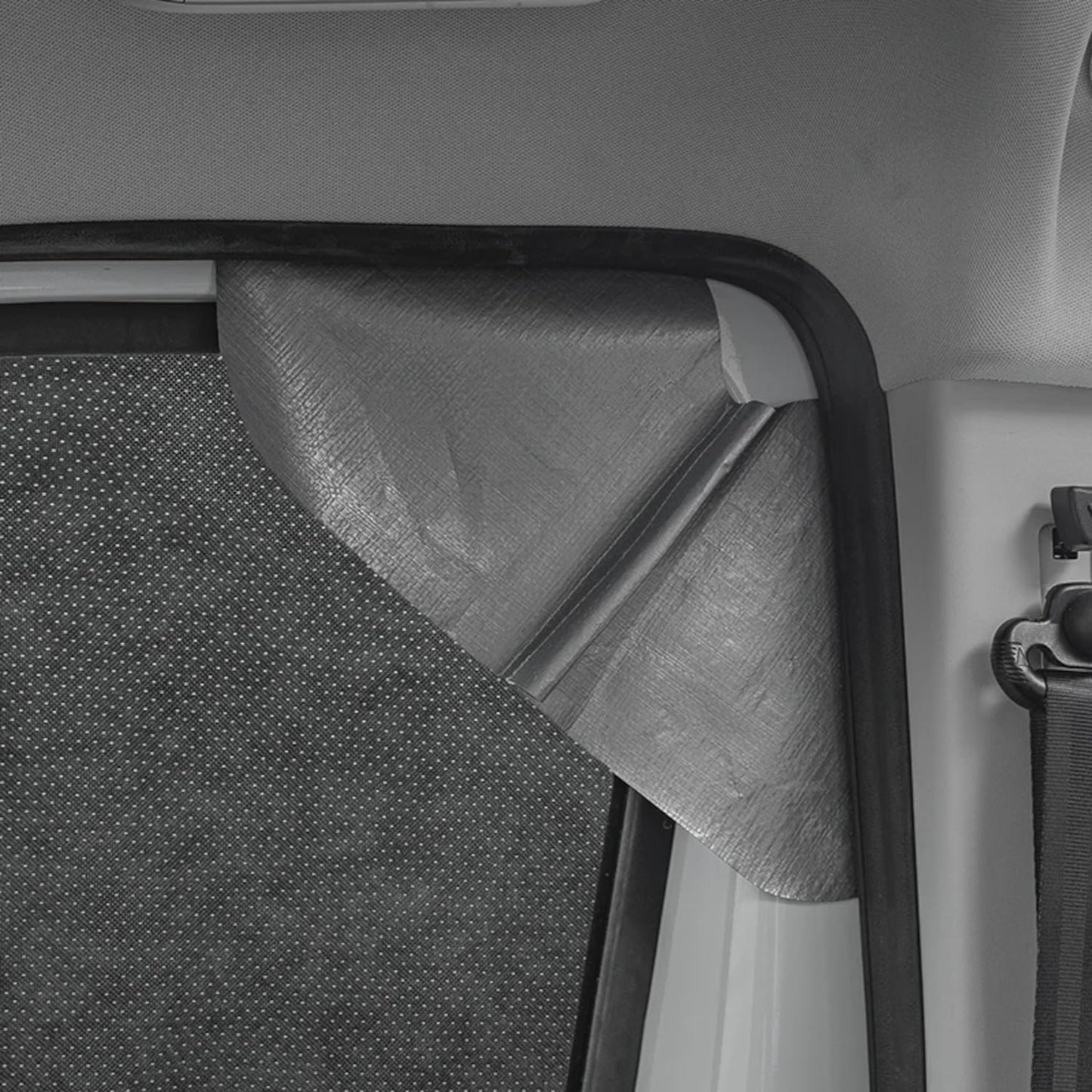 Frontscheiben Abdeckung kompatibel für Verschiedene Marken – Abdeckplane für Wohnwagen mit UV-Schutz 160 GSM Vliesstoff, Spiegelschlitzen & Spanngurten