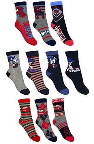 10er Pack Socken Kinder Jungen Strümpfe 10 Paar Mix