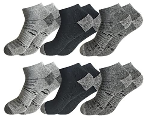 12 Paar Herren Sport Freizeit Sneaker Socken Füßlinge Baumwolle - Palleon