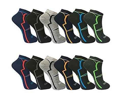 12 Paar Herren Sport Freizeit Sneaker Socken Füßlinge Baumwolle