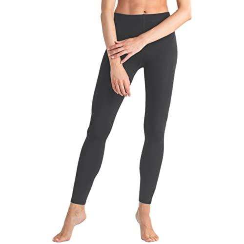 2er Pack Damen Thermo Leggings mit Innenfleece weich | warm | Baumwolle Uni Thermoleggings - Palleon