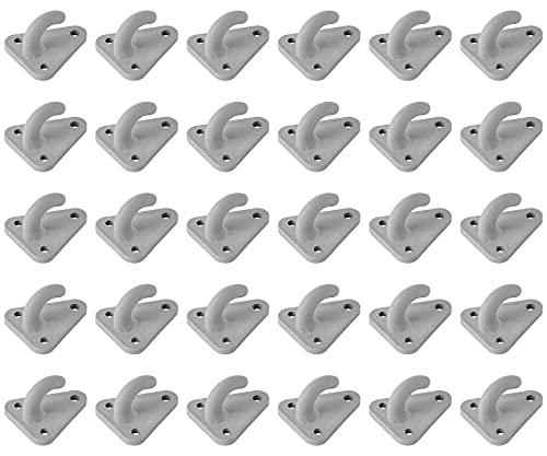 30 Stück Planenhaken Netzhaken Befestigungshaken Abspannhaken Zurröse für Anhängernetz Planen Ladungssicherung Ladebordwand