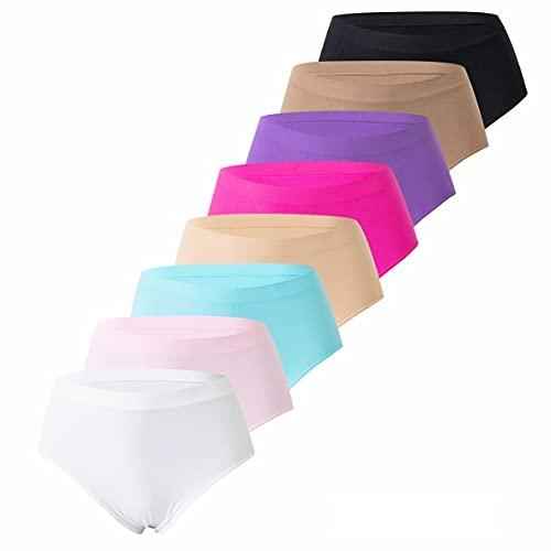 6er Pack Damen Pantys | Frauen Microfaser Hipster Hotpants Unterhose Slip
