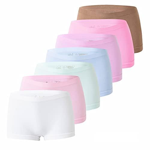 6er Pack Damen Pantys | Frauen Microfaser Hipster Hotpants Unterhose Slip Mehrfarbig 5 L