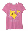 Pokemon T-Shirt Kinder Kurzarm Shirt Rosa 110-116