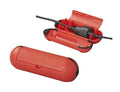 2 Stück Sicherheitsbox für Schuko Stecker Outdoor Safebox Schutzbox für Kabel Kabelverbinder Rot