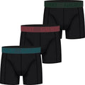Palleon 3er-Pack Bambus-Herren-Retroshorts mit Stretch-Fit-Design | Super Soft Boxershorts für Männer mit einem elastischen Bund Mehrfarbig M