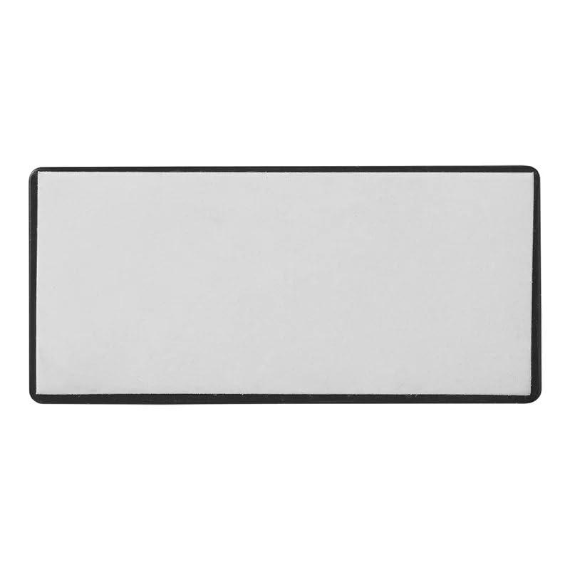 4er Pack Reflektoren weiß eckig selbstklebend mit Grundplatte für mehr Sicherheit im Straßenverkehr - E4-geprüft, 85x39mm - Palleon