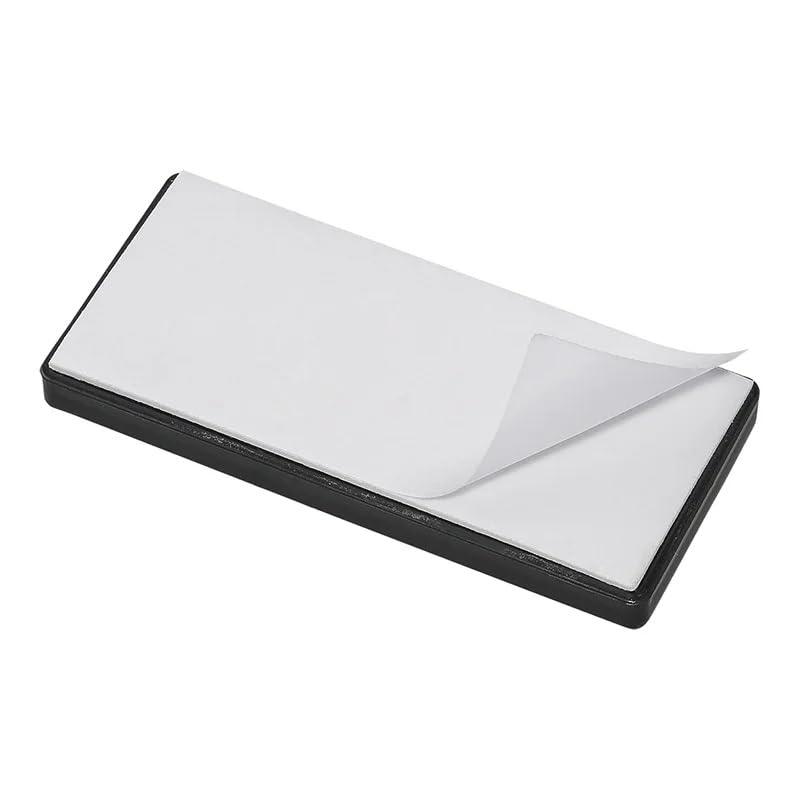 4er Pack Reflektoren weiß eckig selbstklebend mit Grundplatte für mehr Sicherheit im Straßenverkehr - E4-geprüft, 85x39mm - Palleon