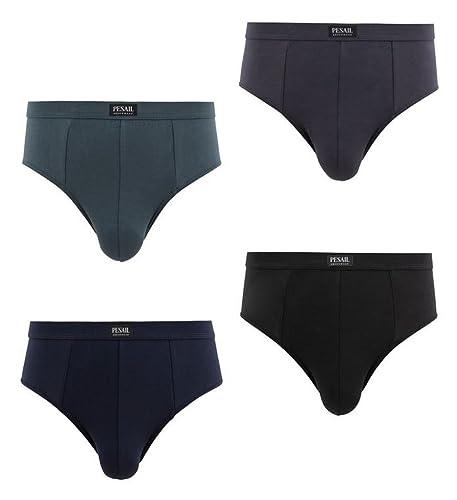 4er Pack Herren Slips | weiche atmungsaktive Viscose-Bambus Unterhosen - Palleon