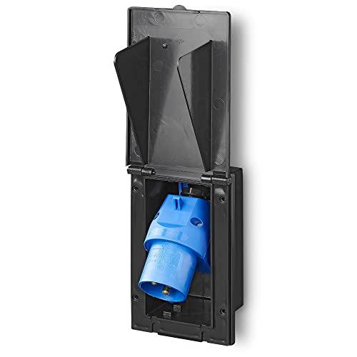 ProPlus CEE-Einspeisestecker Einbau rechteckig schwarz - Palleon