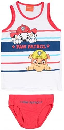 4-tlg. Jungen Unterwäsche-Set Paw Patrol Kinder Unterhemd + Slips