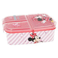 Stor Brotdose mit 3 Fächern für Kinder - Kids Sandwich Box - Lunchbox - Brotbox BPA frei (Disney, Frozen, LOL, Paw Patrol…) Minnie Mouse - Disney