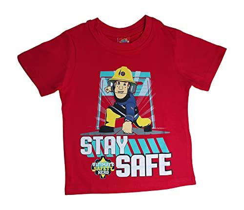 Feuerwehrmann Sam Jungen T-Shirt | Kinder Kurzarm Shirt - Palleon
