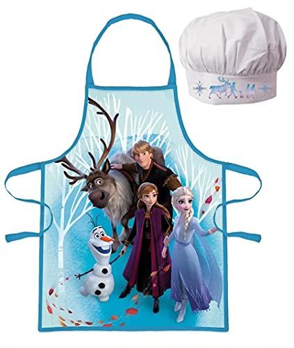 Palleon Frozen Die Eiskönigin Kinder Koch-Set Kochschürze und Kochmütze