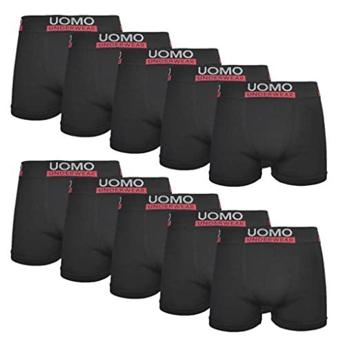 10er Pack Herren Boxershorts Retroshorts Microfaser Pants Unterhosen - Palleon