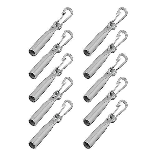 MULTIBROS 10er Pack Seil Endverschluß Ø 6 und 8 mm mit Simplexhaken - Palleon