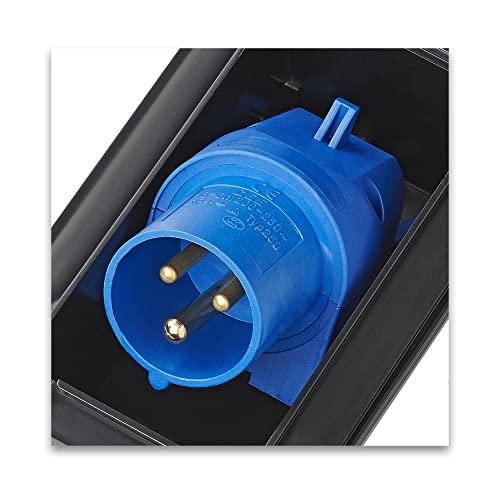 ProPlus CEE-Einspeisestecker Einbau rechteckig schwarz - Palleon